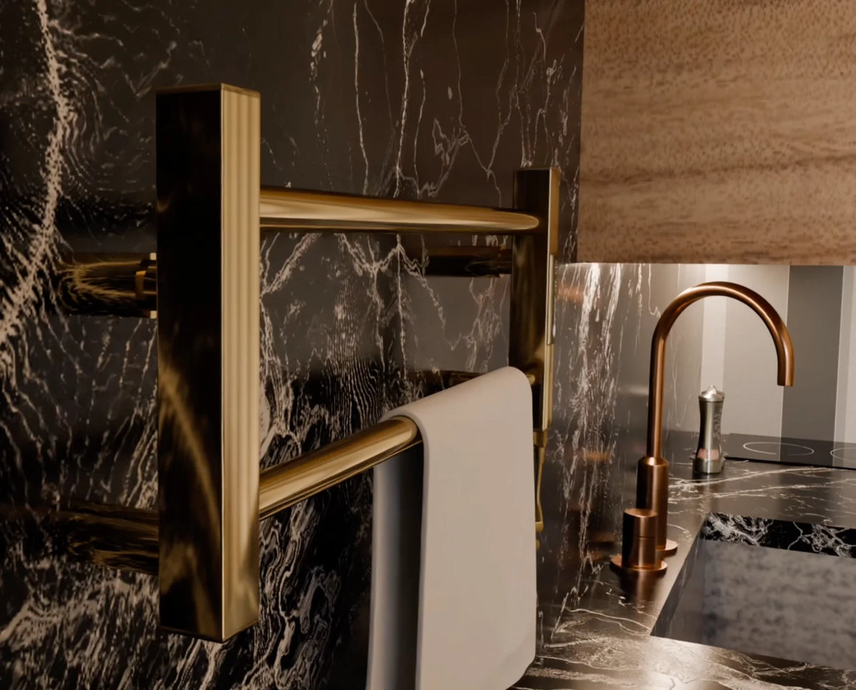 Ladder Lux 2 Gold for Kitchen