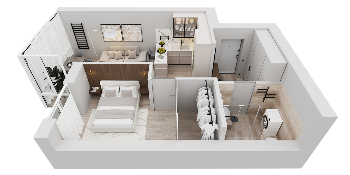 Ladder Elite 2 Black for Kitchen