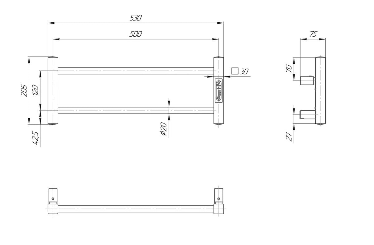 Ladder Lux 2 Gold for Kitchen