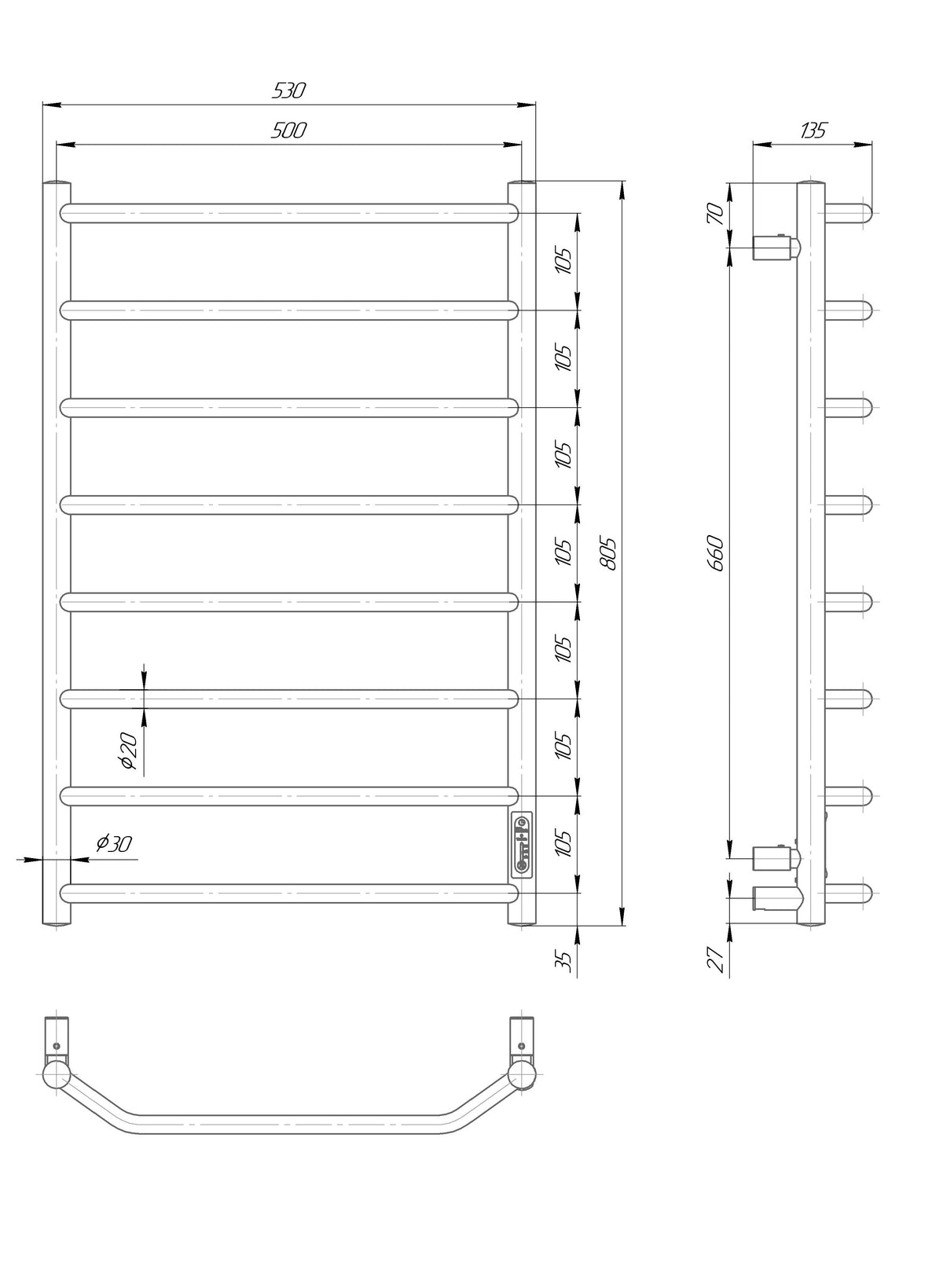 Trapezium 8 Chrome