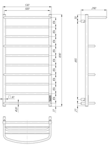 Cascade Lux with Shelf 10 Gold